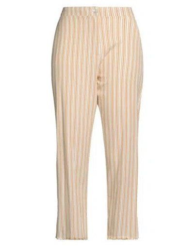 Nice Things By Paloma S. Woman Pants Ocher Size 6 Cotton In Yellow