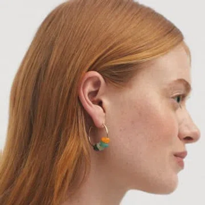 Nice Things Stone Earrings In Orange