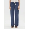 NICE THINGS STRIPED INDIGO PANTS FROM