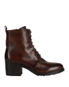 Niche Woman Ankle Boots Brown Size 6 Leather