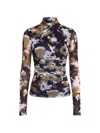 Nicholas Abstract-print Ruched Top In Multi