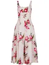 Nicholas Alexandra Midi Dress In White