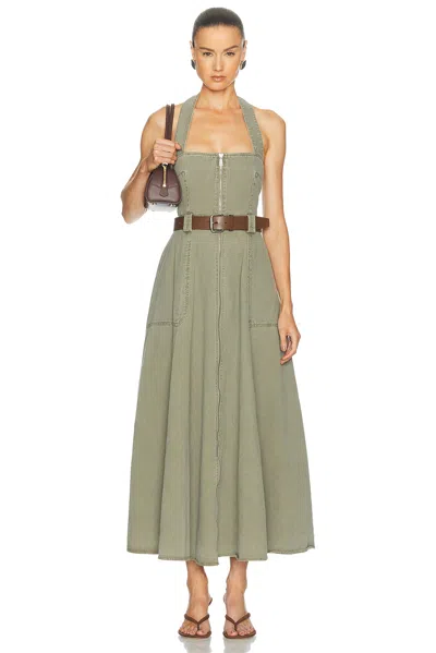 Nicholas Anastasia Halter-neck Midi Dress In Multi