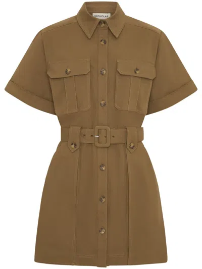 Nicholas Angela Mini Dress In Green