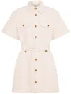 Nicholas Angela Mini Dress In Neutrals
