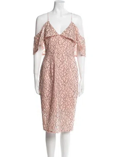 Pre-owned Nicholas Animal Print Knee-length Dress W/ Tags In Neutral