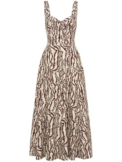 Nicholas Anya Maxi Dress In Neutrals