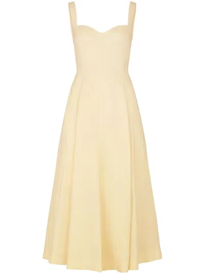 Nicholas Anya Maxi Dress In Yellow
