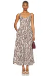 Nicholas Anya Maxi Dress In Abstract Animal