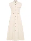Nicholas Aphrodite Maxi Dress In Neutrals