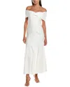 Nicholas Ariana Linen-blend Midi Dres In White