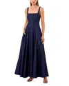 Nicholas Athena Sleeveless Paneled Midi Dress In Indigo