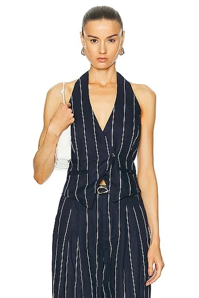 Nicholas Aurelia Asymmetrical Vest In Blue
