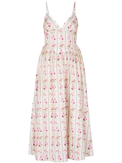 Nicholas Becker Midi Dress In 白色