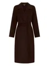 Nicholas Candice Belted Coat In Brown