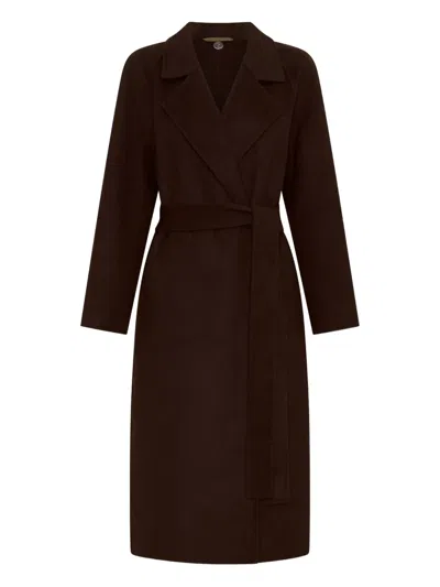 Nicholas Candice Belted Coat In Brown