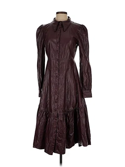 Pre-owned Nicholas Casual Dress In Burgundy