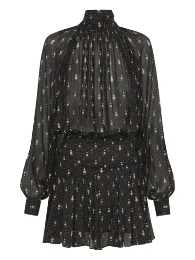 Nicholas Cecile Turtle-neck Mini Dress In Black