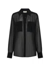 Nicholas Chloe Shirt In Black