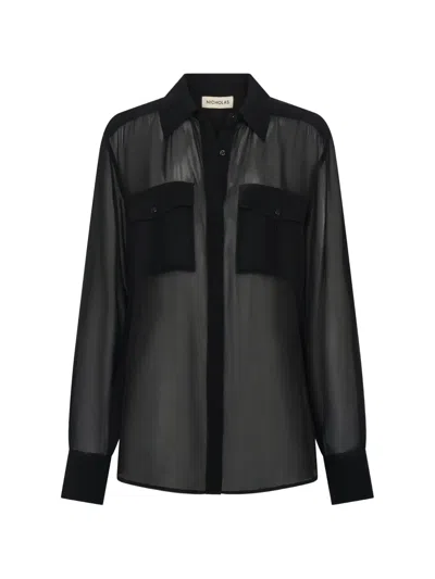 Nicholas Chloe Shirt In Black
