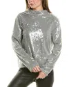 Nicholas Christa Cowl Back Top In Silver