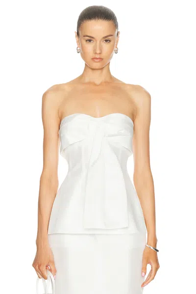 NICHOLAS CORALINE STRAPLESS FAN PLEAT TOP