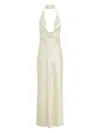 Nicholas Cowl-neck Maxi Dress In Neutral