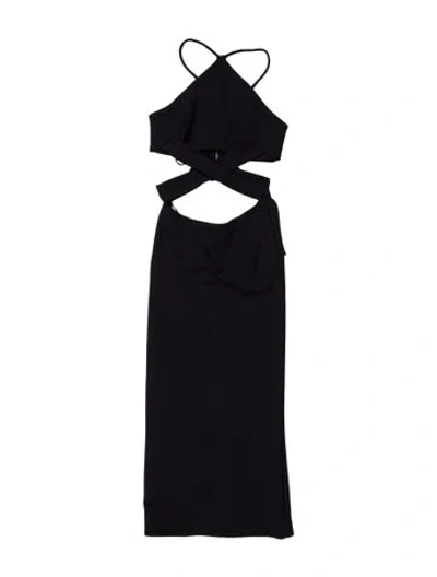 Pre-owned Nicholas Cowl Neck Mini Dress In Blue