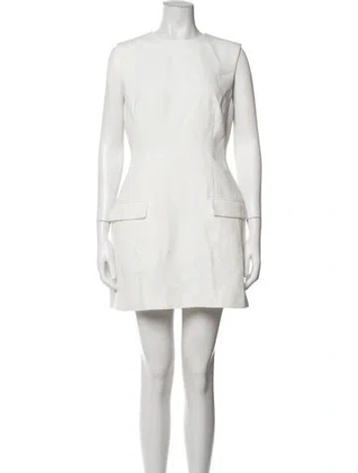 Pre-owned Nicholas Crew Neck Mini Dress W/ Tags In White