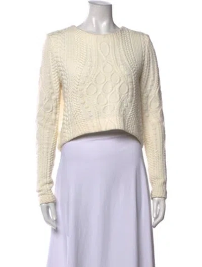 Pre-owned Nicholas Crew Neck Sweater In White