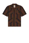 Nicholas Daley Aloha Shirt In Sonic Jacquard