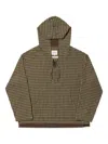 Nicholas Daley Checked Hoodie In Brown