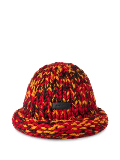 Nicholas Daley Chunky-knit Logo-patch Beanie Hat In Multi
