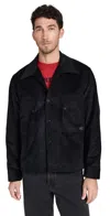 Nicholas Daley Classic Two Pocket Corduroy Shirt Jacket Black Corduroy In Black Corduroy