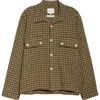 Nicholas Daley Field Shirt In Brown Check