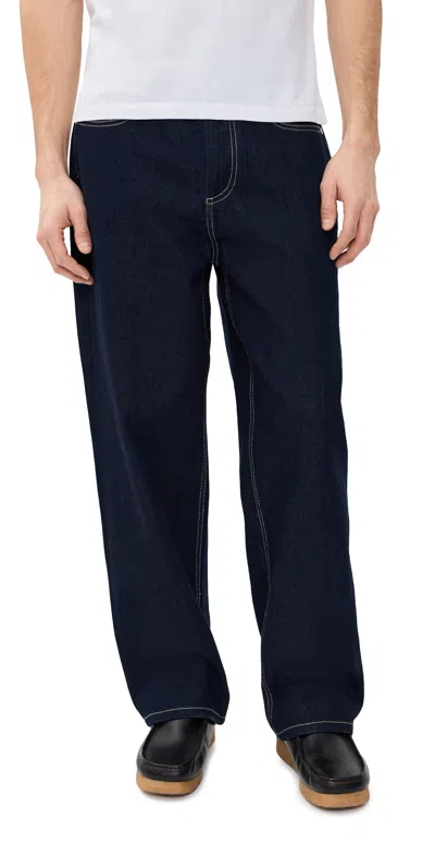 Nicholas Daley Five Pocket Jeans Dark Indigo In Blue