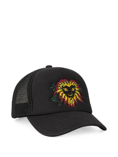 Nicholas Daley Ion Head Trucker Mesh-panel Cap In Black