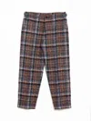 Nicholas Daley Men's 70's Trouser In Purple Mohair In Brown
