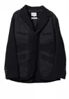 Nicholas Daley Men's Fonte Jacket In Black In Black