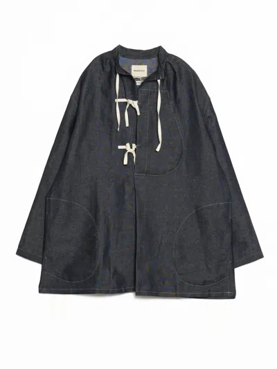 Nicholas Daley Men's Lee Shirt In Indigo In Gray