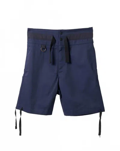 Nicholas Daley Men's Pullcord Short In Navy In Blue
