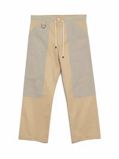 Nicholas Daley Men's Pullcord Trouser In Khaki In Neutral
