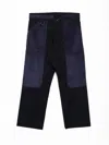 Nicholas Daley Men's Pullcord Trouser In Navy In Blue