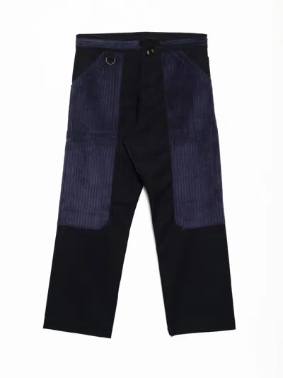 Nicholas Daley Men's Pullcord Trouser In Navy In Blue