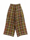 Nicholas Daley Men's Wide Leg Cargo Pant In Green In Multi