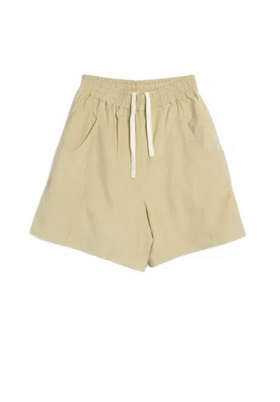Nicholas Daley Men's Wide Short In Beige In Neutral