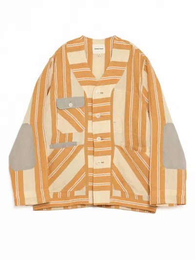 Nicholas Daley Men's Work Cardigan In Turmeric In Multi