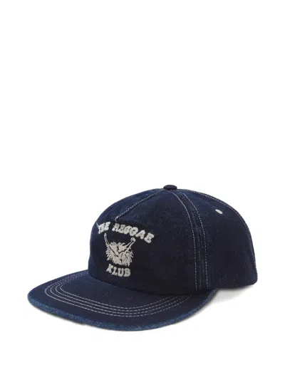 Nicholas Daley Reggae Klub Contrast-stitching Cap In Blue