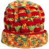 Nicholas Daley Roots Knit Hat In Orange/green/yellow