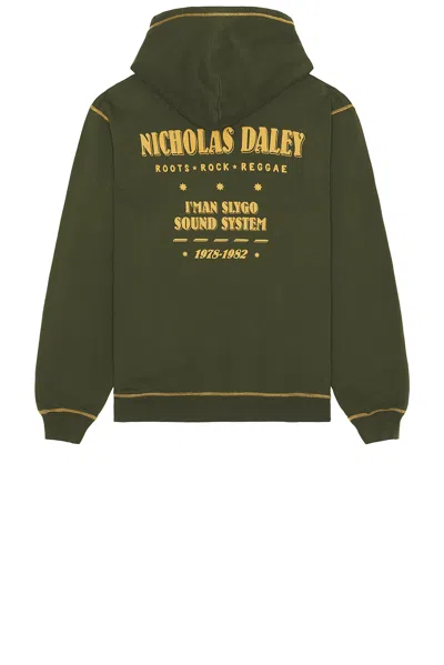 Nicholas Daley Roots Rock Reggae Klub Hoodie In Green